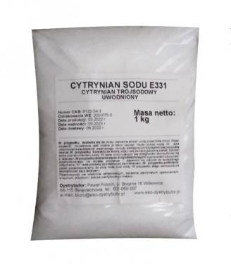 CYTRYNIAN SODU - cytrynian trójsodowy uwodniony, 1 kg, Wild Nature