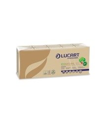 Chusteczki higieniczne Econatural 90F, 10 opakowań x 9 chusteczek, 4 warstwy, Lucart Professional