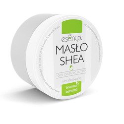 Esente, Masło Shea Organic, Rafinowane, 200ml