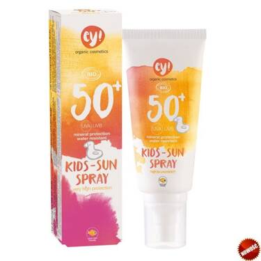 Ey! Spray na słońce SPF 50+ Kids - dla dzieci, ECOCERT, 100 ml, Eco Cosmetics