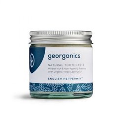 Georganics, Mineralna pasta do zębów w słoiku English Peppermint, 60ml