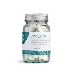 Georganics, Naturalne tabletki do mycia zębów, Spearmint, 120 tabletek