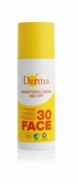 Krem słoneczny do twarzy SPF 30, hipoalergiczny, certyfikowany, 50 ml, Derma Sun