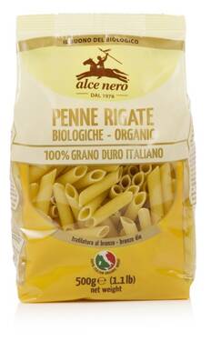 MAKARON PENNE (SEMOLINA) BIO 500 g - ALCE NERO