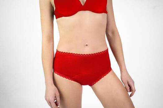 Majtki Menstruacyjne PRINCESS, chłonność REGULAR, XL - 103 - 108 cm, RED, Soft Moon