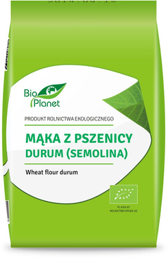 Mąka z pszenicy durum, semolina BIO, 1 kg, Bio Planet