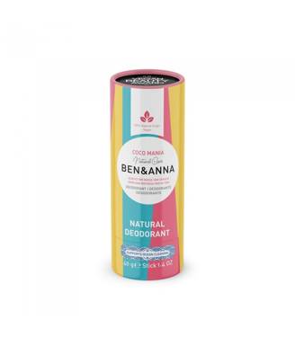 Naturalny dezodorant na bazie sody, COCO MANIA, (sztyft kartonowy), 40 g, BEN&ANNA