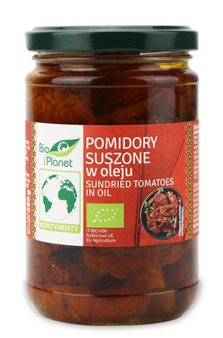 Pomidory suszone w oleju, Bio, 280g, Bio Planet