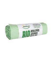 Worki na odpady organiczne i zmieszane, 35L, rolka 20 szt., w 100% biodegradowalne i kompostowalne, BioBag