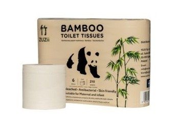 Zuzii, Papier Toaletowy Bambusowy 6 rolek