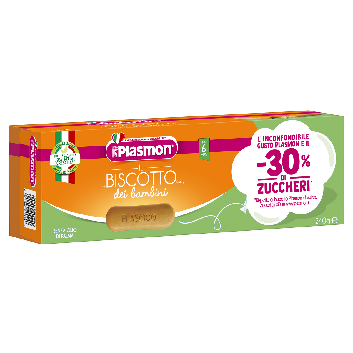 PLASMON Biszkopty dla dzieci 30 cukru 240g sklep ekoMaluch