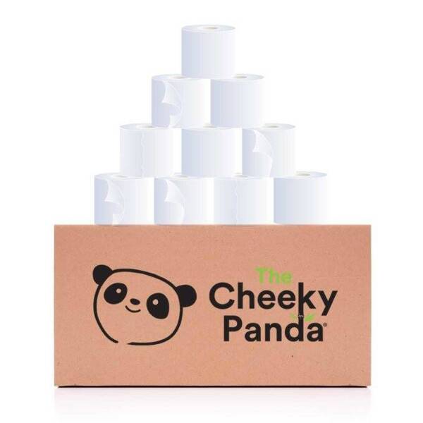 Bambusowy papier toaletowy trzywarstwowy, opakowanie PLASTIC FREE, 48 rolek, The Cheeky Panda