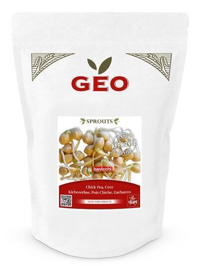 Ciecierzyca - nasiona na kiełki GEO, certyfikowane, DUŻE OPAKOWANIE, 500g, Bavicchi (ZCE0209)