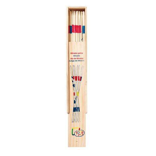 Drewniane bierki, gra rodzinna, zręcznościowa, ćwicząca cierpliwość i umiejętność koncentracji, 28 cm, Goki