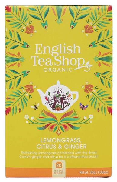 English Tea Shop, Herbata Lemongrass, Ginger & Citrus, 20 saszetek