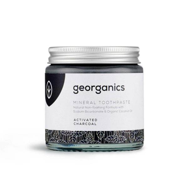 Georganics, Mineralna pasta do zębów w słoiku Activated Charcoal, 120ml