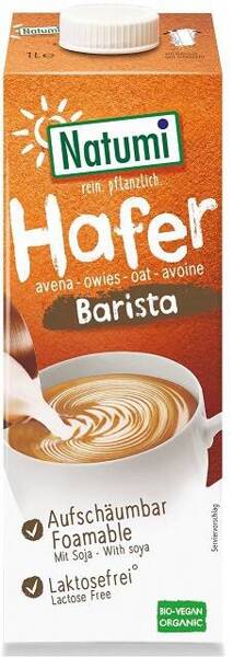 Napój owsiany z soją, Barista, bez dodatku cukrów, BIO, 1L, Natumi