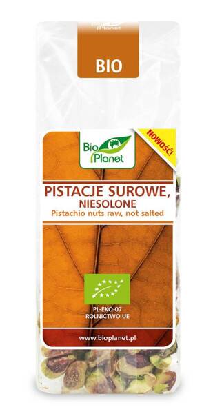 Pistacje surowe niesolone BIO, 75 g, Bio Planet