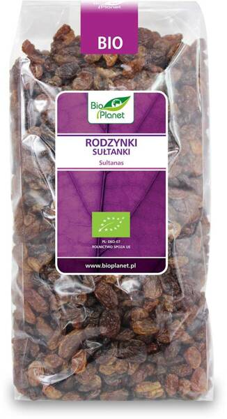 Rodzynki sułtanki BIO, 1 kg, Bio Planet