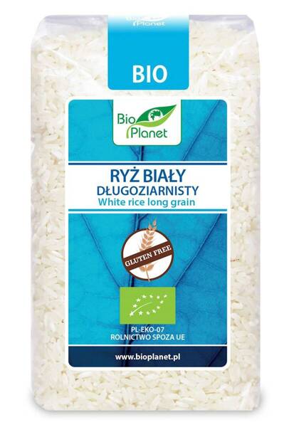 Ryż biały długoziarnisty, bezglutenowy, 500 g, Bio Planet