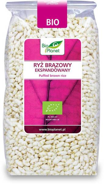 Ryż brązowy ekspandowany, BIO, 150 g, Bio Planet