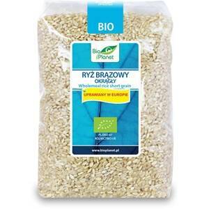 Ryż brązowy okrągły, 1 kg, Bio Planet