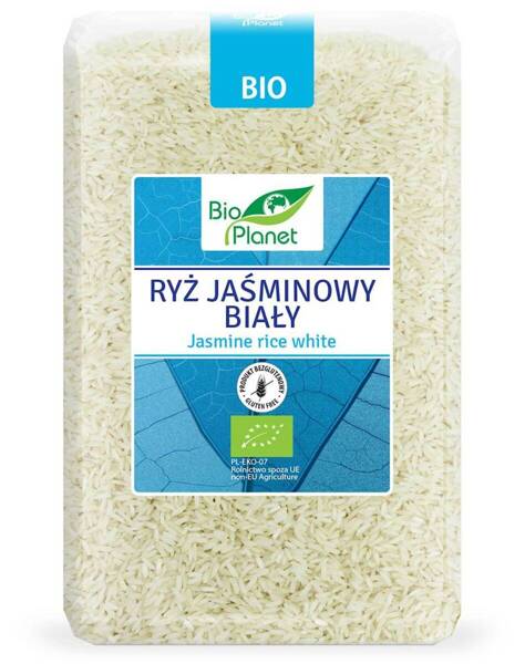 Ryż jaśminowy biały, bezglutenowy, bio, 2 kg, Bio Planet