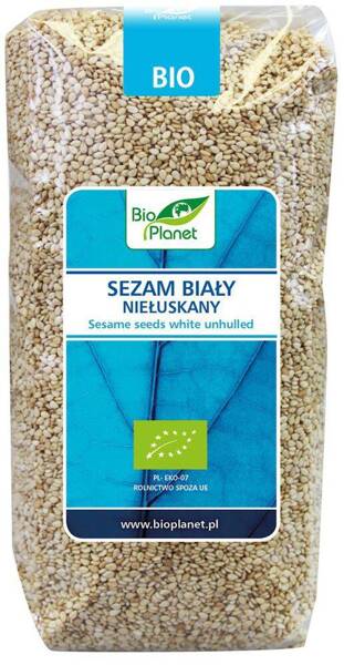 Sezam biały niełuskany, BIO, 500 g, Bio Planet