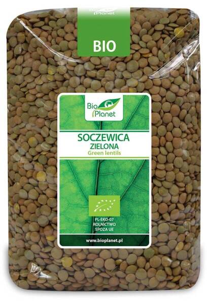 Soczewica zielona BIO, 1kg, Bio Planet