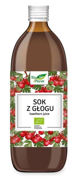 Sok z głogu, BIO, 500ml, Bio Planet