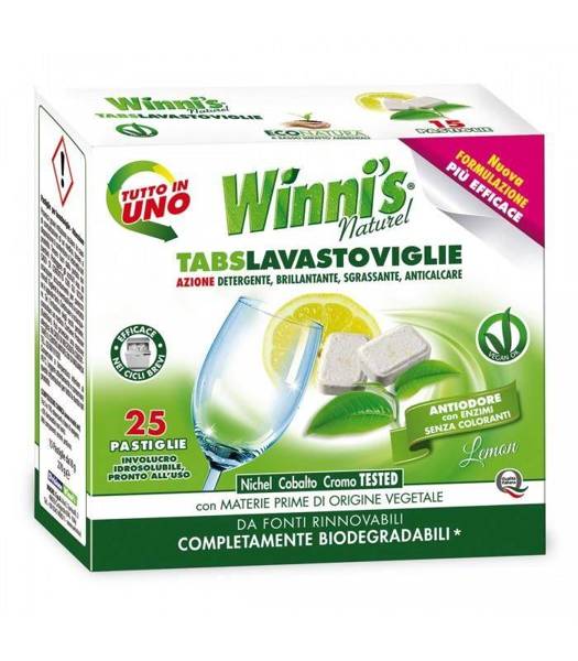 Tabletki do zmywarek, ekologiczne, 25 sztuk,  Winni's