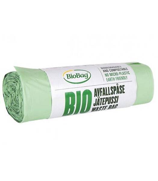 Worki na odpady organiczne i zmieszane, 140L, rolka 10 szt., w 100% biodegradowalne i kompostowalne, BioBag